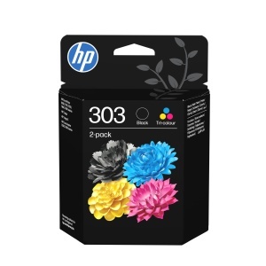 Cartuse de cerneala HP 303, 2 bucati, negru si colorat, calitate profesionala
