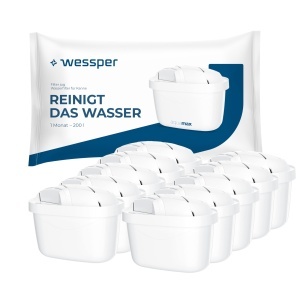 Cartuse filtrare apa Wessper AquaMax, set 10 buc, compatibile Brita, Dafi, Philips