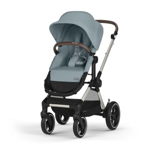 Carucior 2-in-1 CYBEX Gold EOS Lux, albastru furtunos, pentru 0-4 ani
