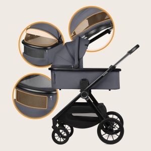 Carucior 2 in 1 LIONELO LAYLA cu suport pentru nou-nascuti si sport, max 22 kg - Img 7
