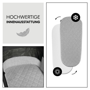 Carucior 2in1 Hauck Comfort N Care Set Black Genti Guma Pliere Compacta - Img 3