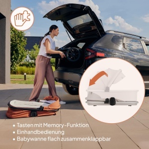 Carucior 3 in 1 Lionelo Layla, cu scaun auto i-Size, pana la 22 kg, cu roti PU - Img 5