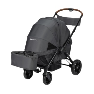 Carucior Bebeconfort Helios 2-in-1 pentru 0-4 ani, 2 locuri, All-Terrain, Mineral Graphite