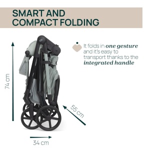Carucior Chicco Seety, usor si compact, 0-4 ani, max. 22 kg - Img 6