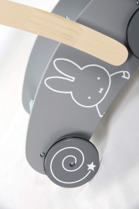 Carucior cu impingere roba miffy cu set de 35 blocuri din lemn, 45 cm - Img 7
