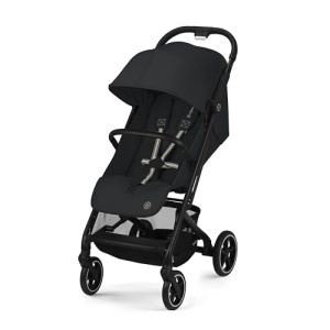 Carucior Cybex Gold Beezy cu ham cu o singura tragere, De la nastere pana la aproximativ 4 ani (max. 22 kg), Compact si ergonomic, Negru magic (Negru cu cadru negru) - Img 1
