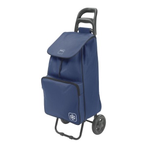 Carucior de cumparaturi Metaltex Krokus 50L cu rucsac izolat, albastru