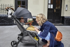 Carucior Ergobaby Metro Deluxe Pliabil Compatibil cu Scaun Auto London Grey - Img 8