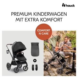 Carucior Hauck Comfort N Care Black 22 kg Roti All-Terrain Protectie UV50 - Img 2