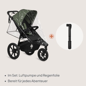Carucior Jogging Lionelo Azura cu Roti de Aer, Capacitate 22 kg, Ajustabil - Img 9