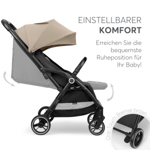 Carucior KikkaBoo CIELA Beige Pliere Automata Usor 71 kg Pentru Copii pana la 22 kg - Img 3
