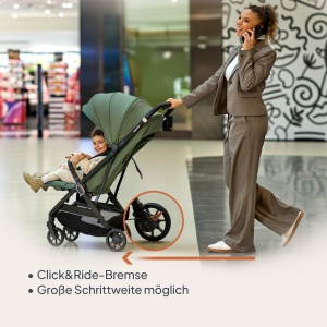 Carucior Lionelo Bess pentru copii 0-4 ani, 22 kg, 360 roti pivotante, usor - Img 6