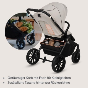 Carucior Lionelo Mika Plus pentru copii 6-48 luni, 22 kg, pliabil - Img 9