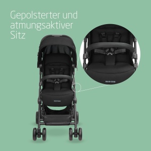 Carucior Maxi-Cosi Lara2 Essential Black compact 0-4 ani 0-22 kg - Img 5