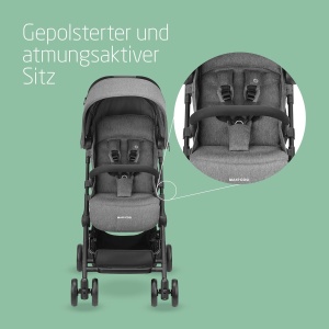 Carucior Maxi-Cosi Lara2 Select Grey Compact si Usor 0-22 kg - Img 5