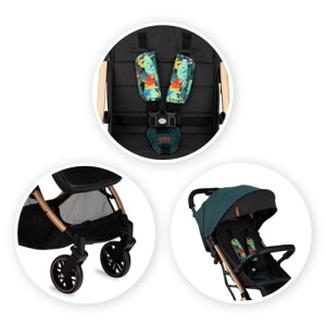 Carucior MoMi ESTELLE pliabil 15 kg cu functie de inclinare si maner telescopic - Img 19
