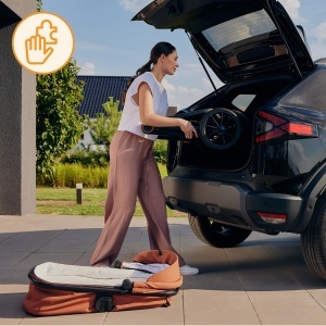 Carucior multifunctional Lionelo Layla 2 in 1 0-48 luni roti PU pivotante suspensie completa - Img 6