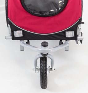 Carucior pentru caini TRIXIE Jogger-Umbausatz 12814, roata frontala cu pivotare 360 - Img 3