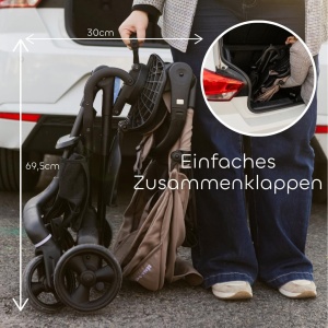 Carucior pentru copii BEABA X Micro Mobility, 360 rotire, 7 pozitii, UPF 50 - Img 5