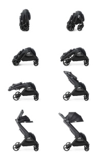 Carucior pentru copii Ergobaby Metro, compact, usor, gri - Img 6