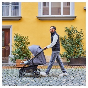 Carucior pentru copii Hauck Shop N Care, Pannensicher, Culoare Gri, Greutate 8.5 kg - Img 2