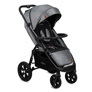 Carucior pentru copii MoMi MIYA, cu 5 puncte de siguranta, 22 kg, roti poliuretan