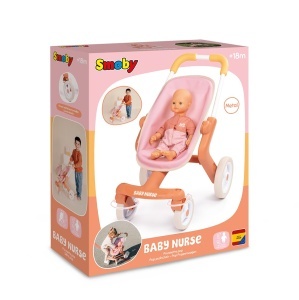 Carucior pentru papusi Smoby Baby Nurse, roti multidirectionale, cadru metalic, pentru papusi pana la 42 cm - Img 7