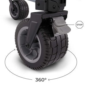 Carucior pliabil Kinderkraft ROLLSTER, capacitate 100 kg, volum 130 L, albastru - Img 3