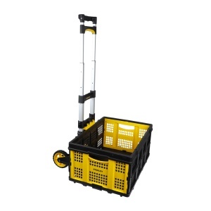 Carucior pliabil Stanley FT501 si cutie pliabila FT505 - 70KG, 25KG, NegruGalben