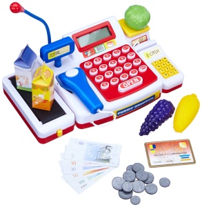 Casa de marcat Simba 104525700 cu scanner, calculator si accesorii pentru copii