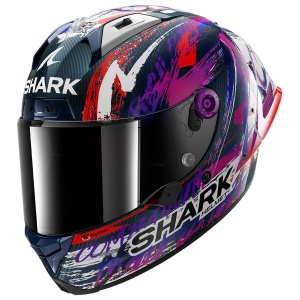 Casca Moto SHARK AERON GP FIM Replica ZARCO, Carbon Alb Violet, XS