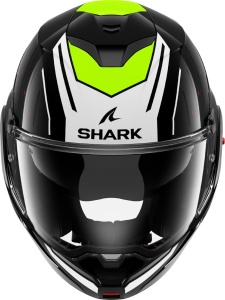 Casca moto SHARK OXO RYDGER Negru Alb Galben M - Img 2
