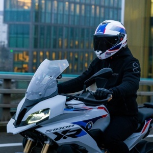 Casca moto Shark OXO SPEED-TECH, modulara, argintieneagra, marimea L - Img 7