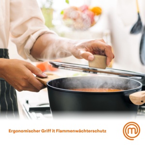 Caserola cu capac MasterChef, 20cm, antiaderenta, aluminiu, pentru toate plitele - Img 5