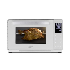 CASO Bake & Style 26 Touch - Cuptor design, Evaluare test: Foarte bun, 9 programe automate, interval de temperatura de la 30 - 230 degC, cronometru, incl. rotisor si piatra de pizza, coacere, prajire, coacere, gratar - Img 2