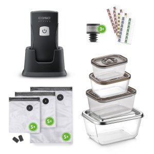 CASO Vacu OneTouch Pro Set Vakuumierer Portabil Pompa Puternica 12 Lmin