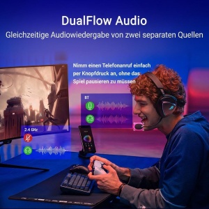 Casti audio ASUS ROG Delta II wireless RGB, 50mm, 110 ore autonomie - Img 4