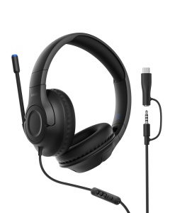 Casti audio Belkin Gaming Inspire pentru copii, cu microfon ajustabil, negru
