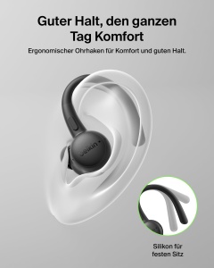 Casti audio Belkin SoundForm ActiveFit, Bluetooth, 36 ore autonomie, waterproof, negru - Img 4