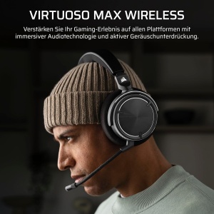 Casti audio Corsair Virtuoso MAX Wireless pentru Xbox, Bluetooth, Dolby Atmos, Negru - Img 2