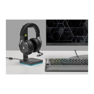 Casti audio Corsair Virtuoso RGB Wireless XT, Hi-Fi, Bluetooth, Negru - Img 2