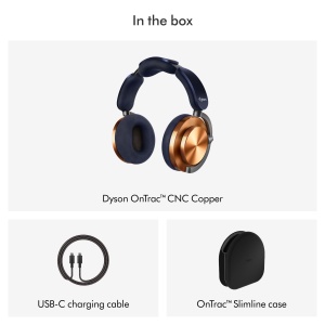 Casti audio Dyson OnTrac cu anulare activa a zgomotului, 55 ore autonomie, albastrucupru - Img 7