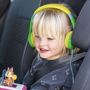 Casti audio Hama Kids Guard cu cablu, limitare volum 85 dB, verdemulticolor - Img 8