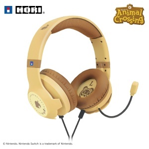Casti audio HORI Gaming cu microfon, culoare maro, pentru Nintendo Switch 2