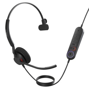 Casti audio Jabra Engage 40 cu microfon, cablu, mono, negru, noise cancelling