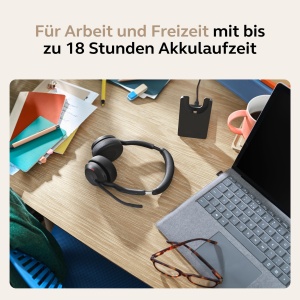 Casti audio Jabra Evolve2 55 - Negru, cu microfoane si ANC - Img 8