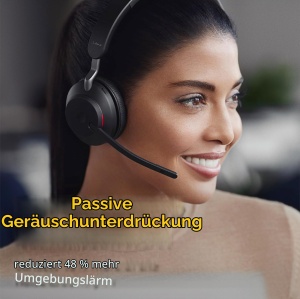 Casti audio Jabra Evolve2 65, wireless, negru, optimizate pentru Microsoft Teams - Img 2