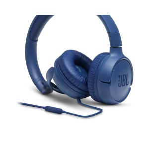 Casti audio JBL Tune500, cablu, sunet de bas pur, culoare albastra - Img 6