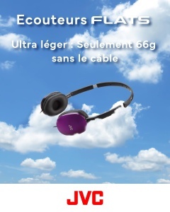Casti audio JVC HA-S160M-V, usoare, pliabile, violet - Img 5