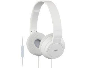 Casti audio JVC HA-SR185-W-E cu microfon, design pliabil, alb - Img 1